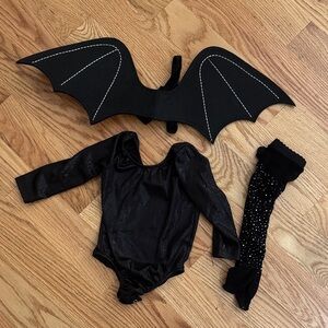 Baby black bat costume